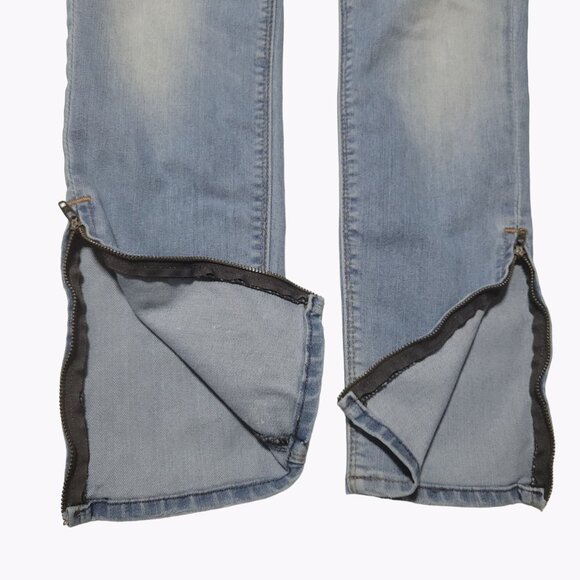 Hudson Skinny Jeans Womens Size 25 Low Rise Light Wash Zipper Ankle Denim Pants - Picture 5 of 8